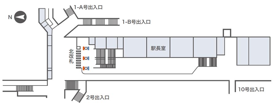 肥後橋ネットワークビジョン掲出位置図