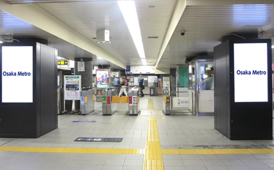 大阪メトロ肥後橋駅ネットワークビジョン写真