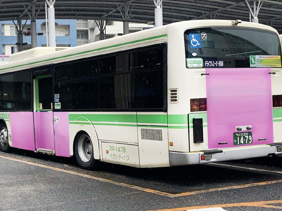 大阪シティバス・パートラッピング写真