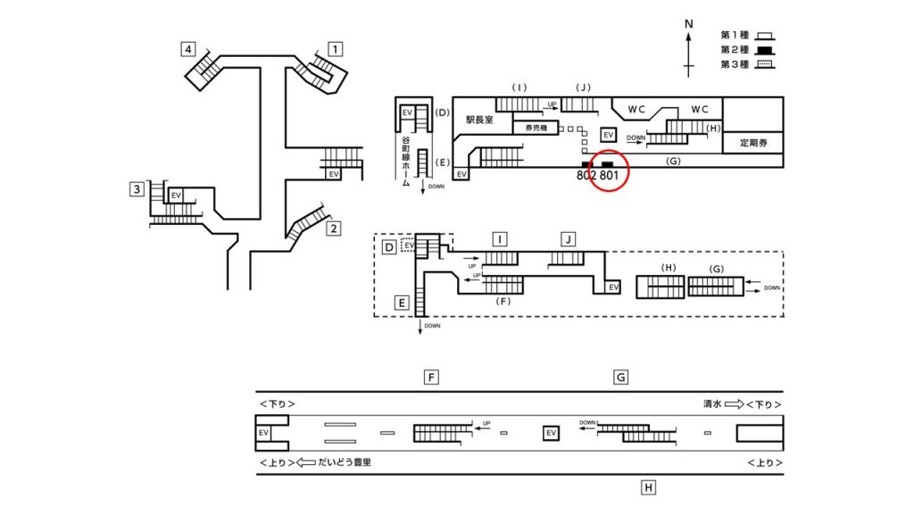 太子橋今市駅構内図2-801