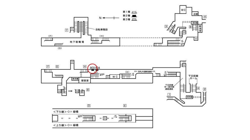 今里駅構内図2-803