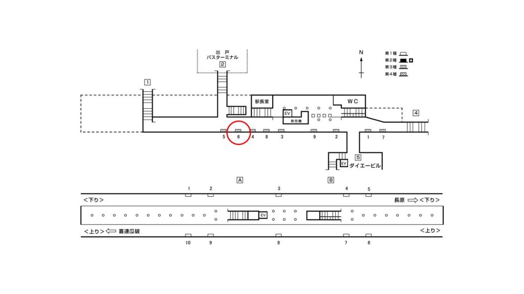 出戸駅構内図3-6