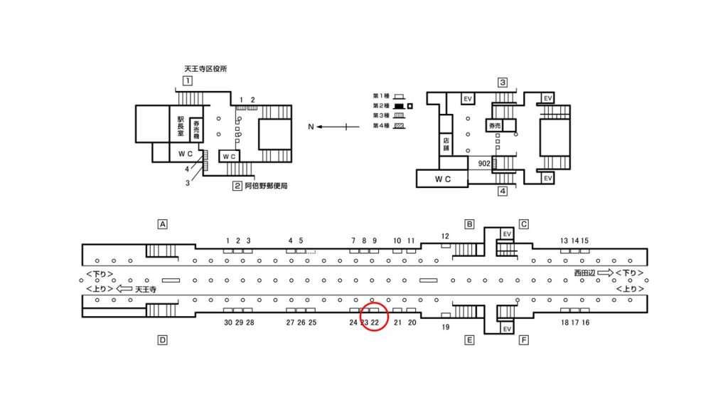 昭和町駅構内図1-22