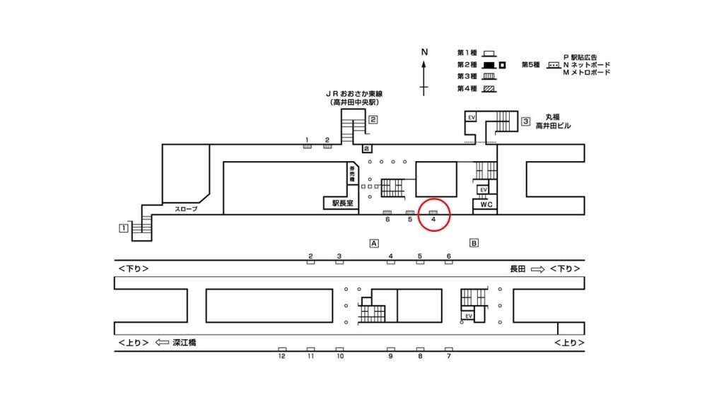 高井田駅構内図3-4