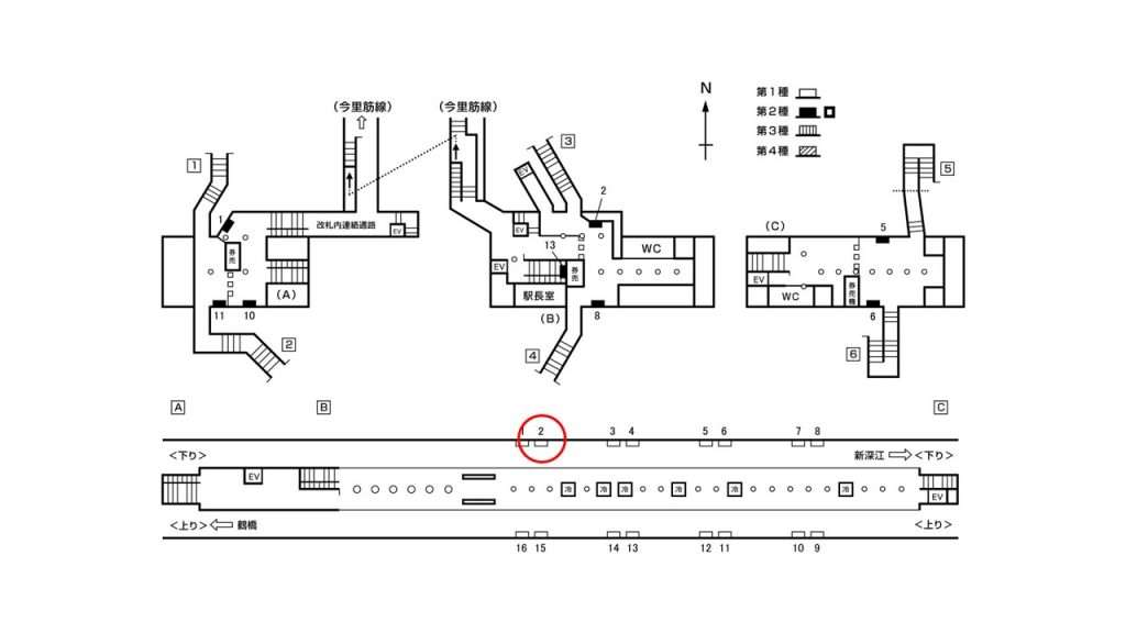 今里駅構内図1-2