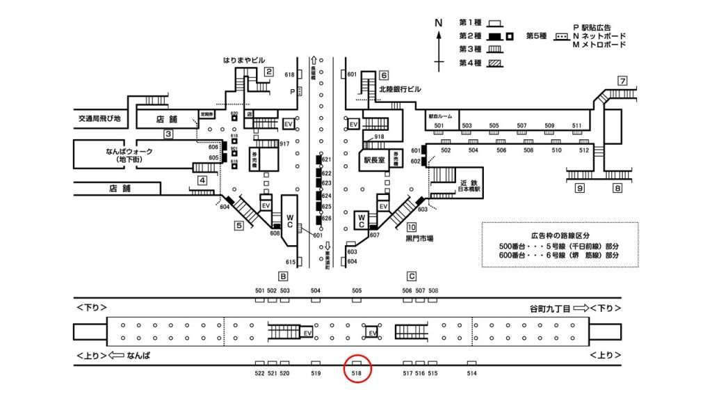 日本橋駅構内図1-518