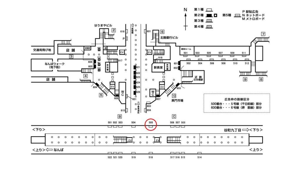 日本橋駅構内図1-505