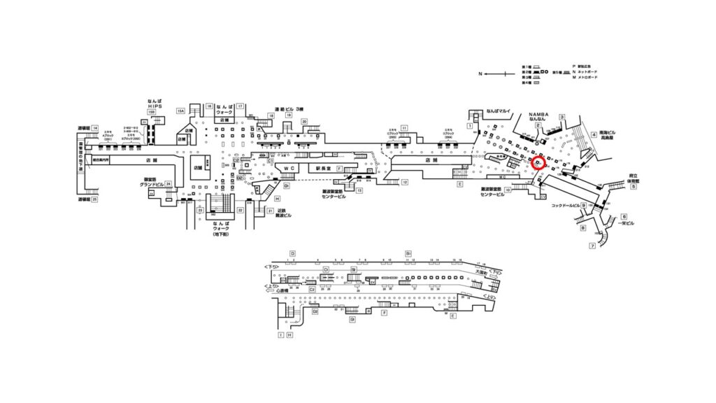 なんば駅構内図2-41