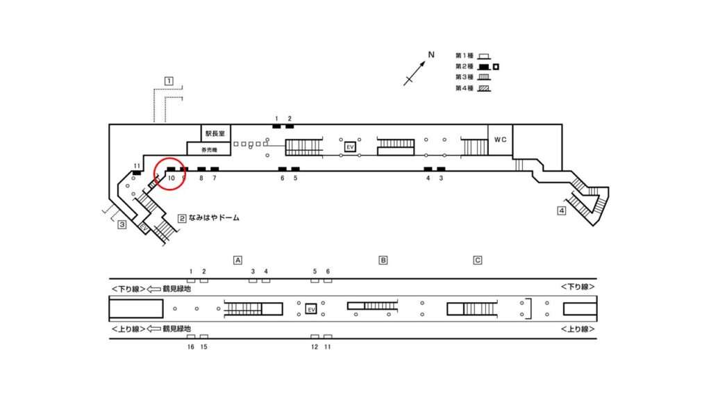 門真南駅駅構内図_2-10