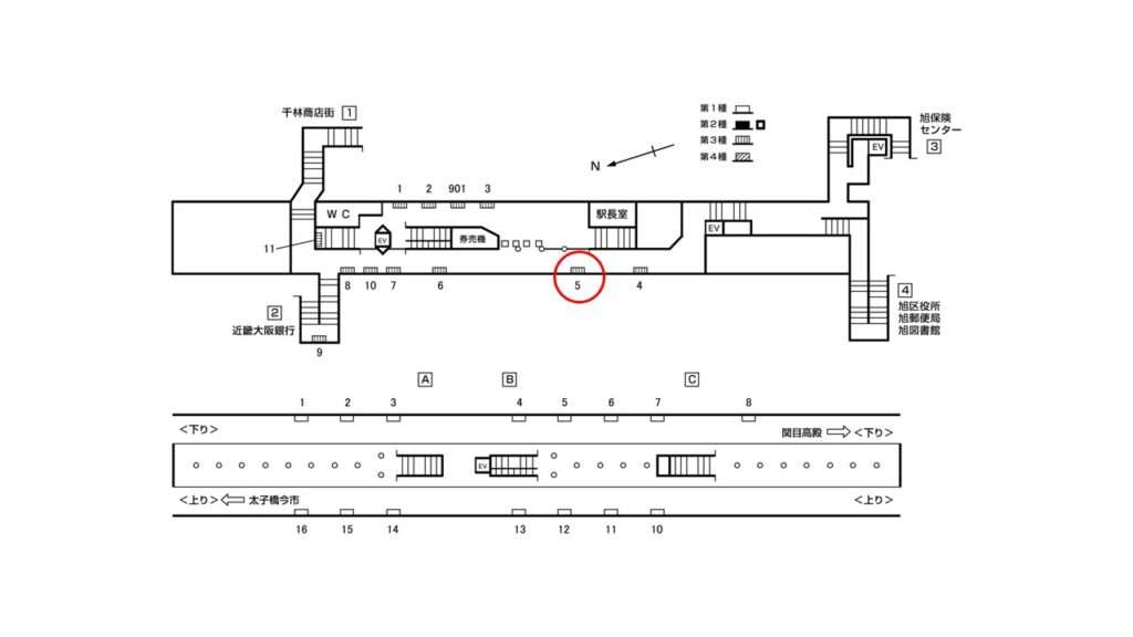 千林大宮駅構内図_3-5