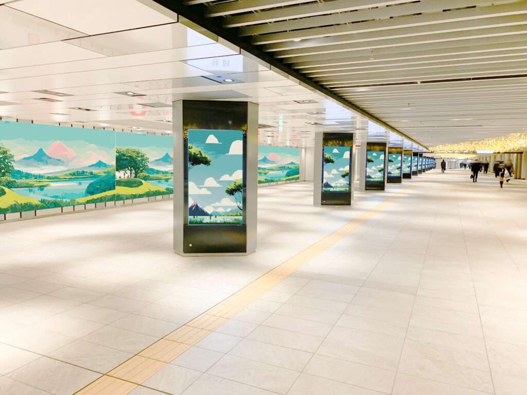 大阪地下道_東西通路DSポスターフルジャック