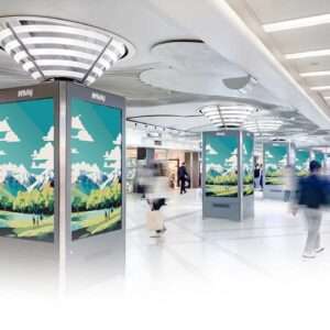 梅田駅の広告