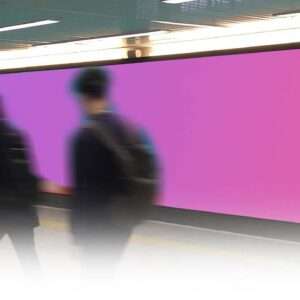 なんば駅の広告
